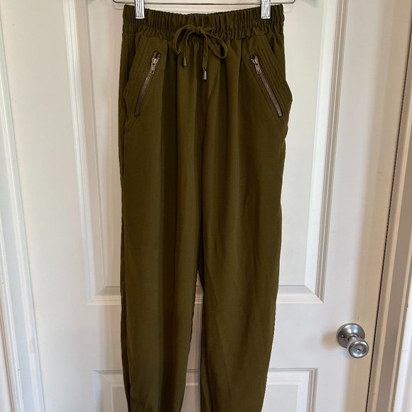 Japna Army Green Jogger Trousers - Picture 1 of 5
